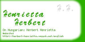 henrietta herbert business card